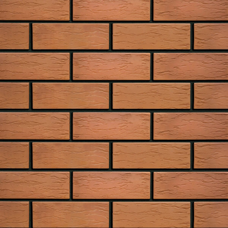 Облицовочный кирпич Кротовский утолщенный 1,4НФ красный "Кора дуба"