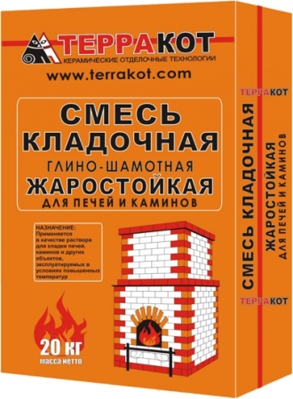 Смесь кладочная глино-шамотная 20кг.