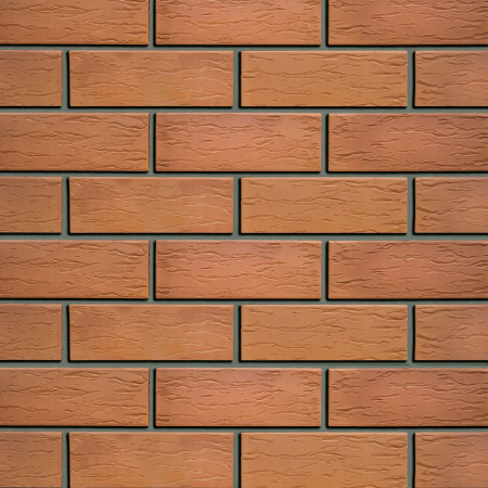 Облицовочный кирпич Кротовский утолщенный 1,4НФ красный "Кора дуба"