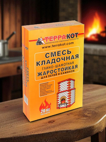 Смесь кладочная глино-шамотная 20кг.