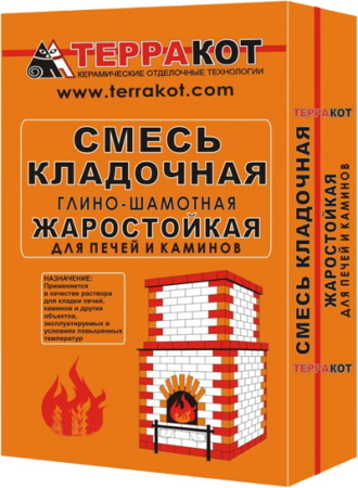 Смесь кладочная глино-шамотная 5кг.