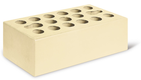 Облицовочный кирпич Керма полуторный утолщенный 1,4НФ Пшеничное лето гладкий М150